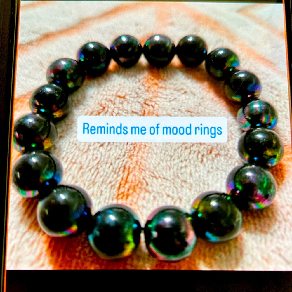 Plain Black or darker colors pops of color Beaded Bracelets